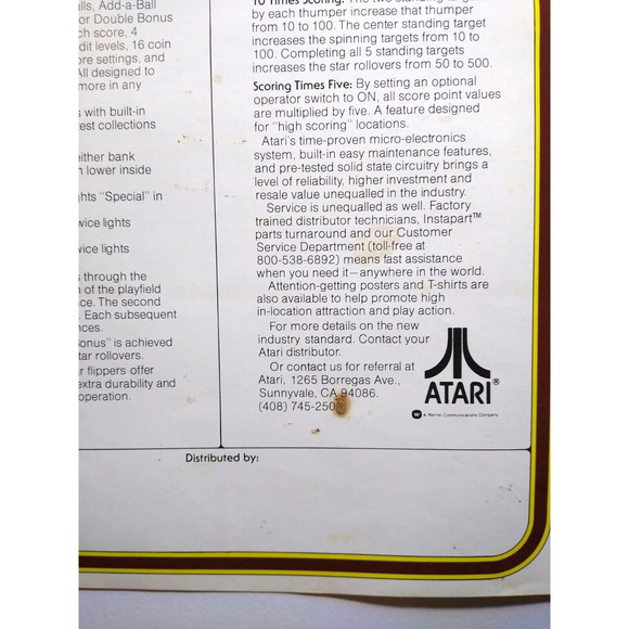 Middle Earth Pinball FLYER Original 1978 Fantasy Sci-Fi Promo Artwork Retro - Picture 5 of 6